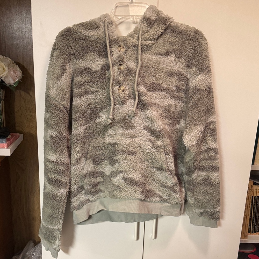 Maurices Gray Camouflage Hoodie